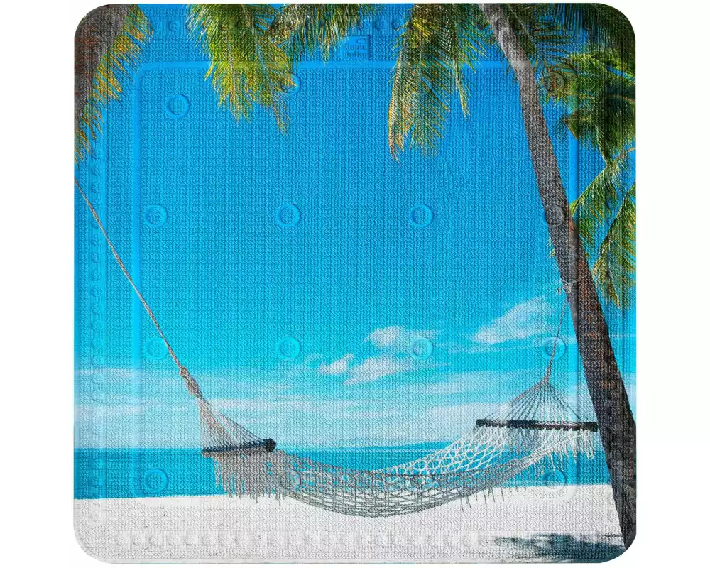 Kleine Wolke Duschwanneneinlage Bahamas 55 x 55 cm, Mehrfarbig