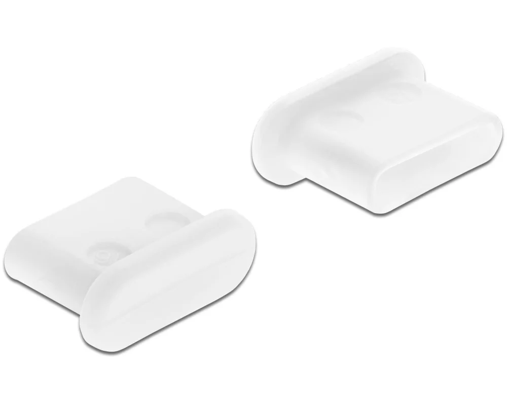 Delock Blindstecker/Staubschutz USB-C 10 Stück Weiss ohne Griff