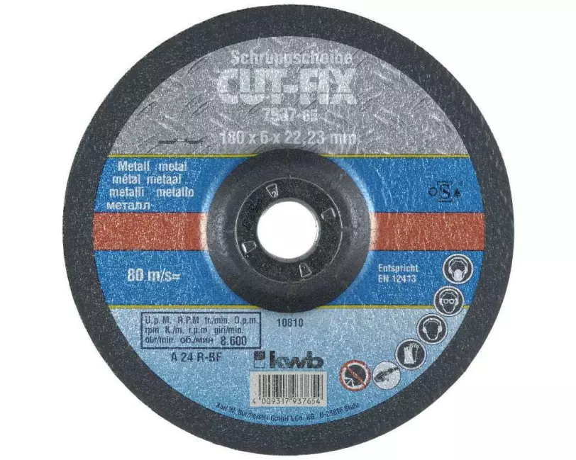 kwb Schruppscheibe CUT-FIX, Metall Ø 180 x 6.0 mm