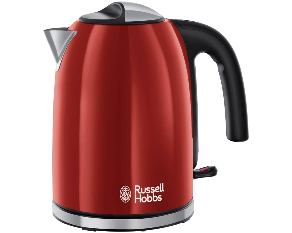 Russell Hobbs Wasserkocher 1.7 l, Rot/Schwarz