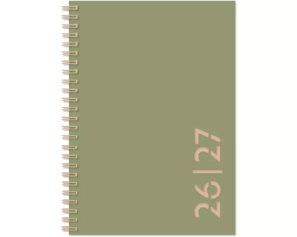 Simplex Colors Weekly A6 2026/2027, Olivegrün