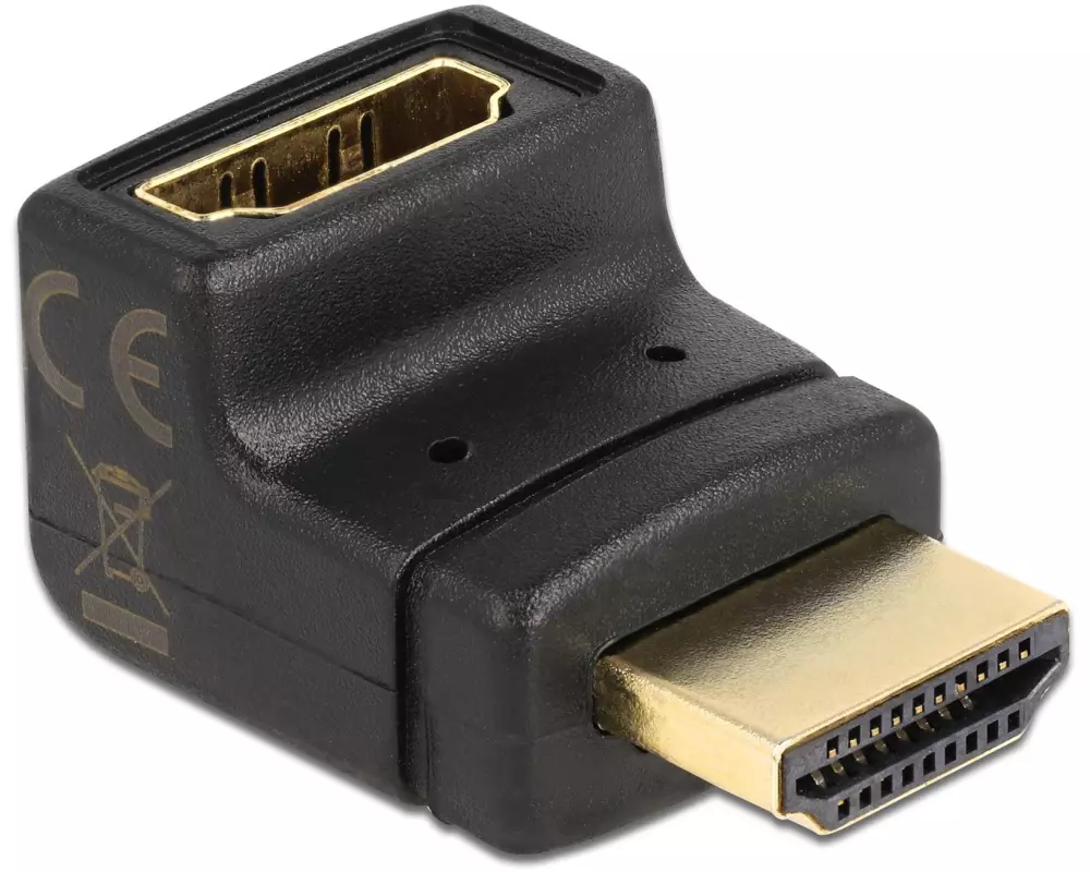 Delock Adapter 90° oben gewinkelt HDMI - HDMI