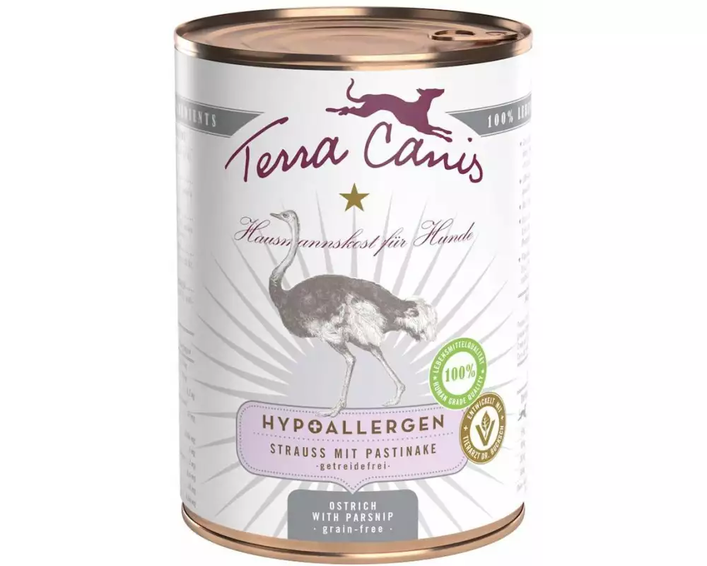 Terra Canis Nassfutter Hypoallergen Strauss, 400 g