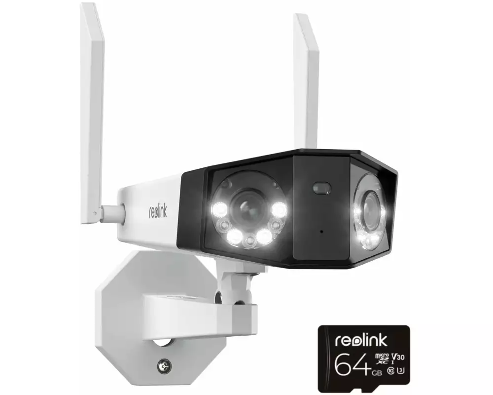 Reolink Netzwerkkamera Duo W730 180° 4K Wifi Kamera + 64 GB SD