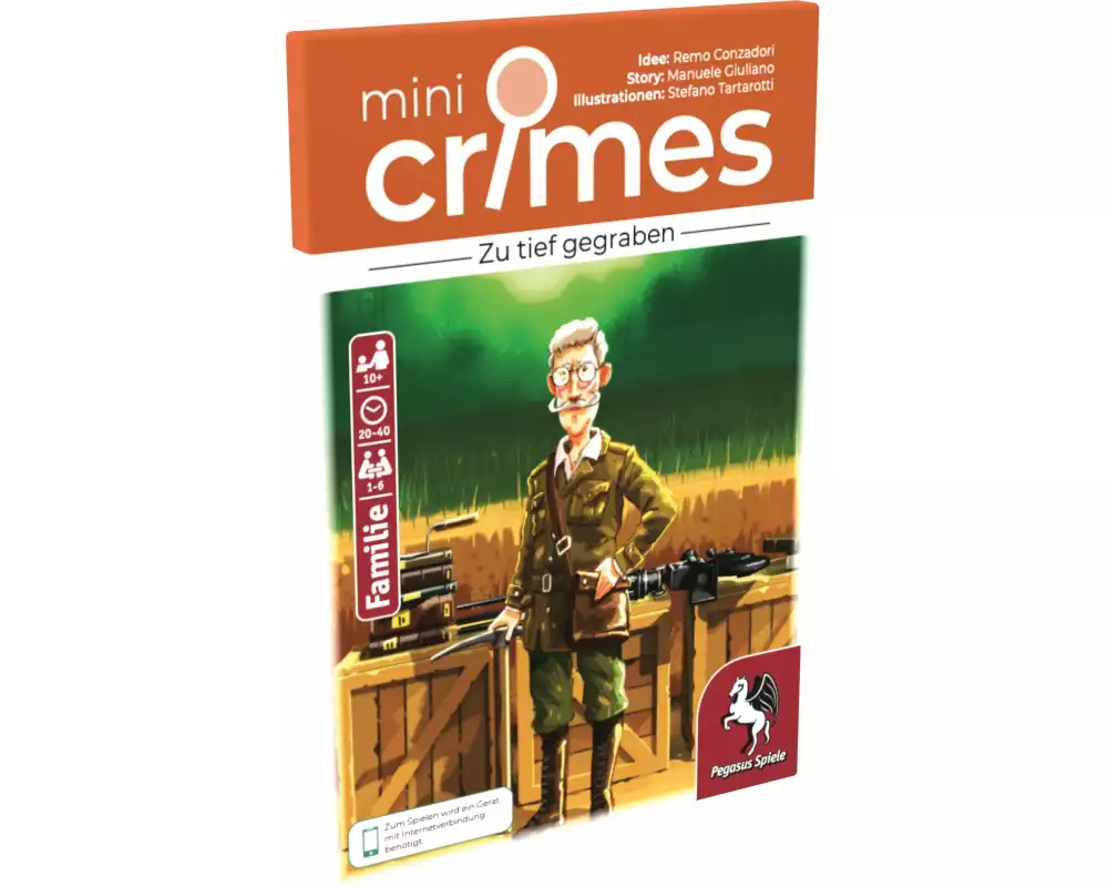 Pegasus Spiele Kartenspiel MiniCrimes – Zu tief gegraben -DE-