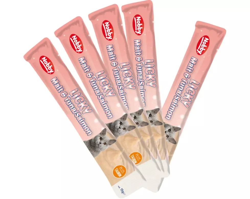 Nobby StarSnack Licky Malt & Thunfisch/Lachs, 5 x 15 g