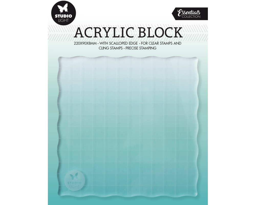 SIZZIX Acryl-Stempelblock 12x12x0.8cm ASB04