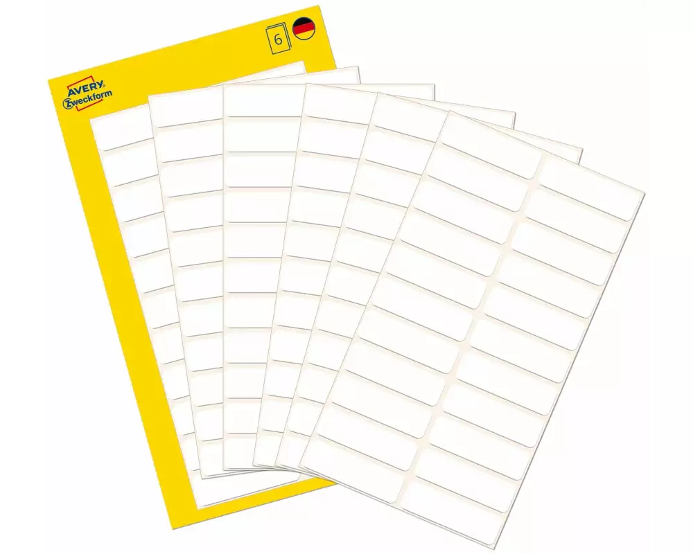 Avery Zweckform Vielzweck-Etiketten 32 x 10 mm, 6 Blatt
