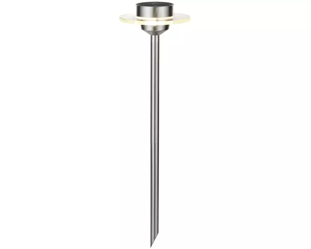 Paulmann Sockelleuchte LED Solarspiess Special Ufo, 3000K, Edelstahl