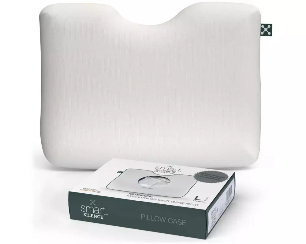 Smartsleep Kopfkissenbezug Silence L 54 x 40 x 12 cm, Weiss