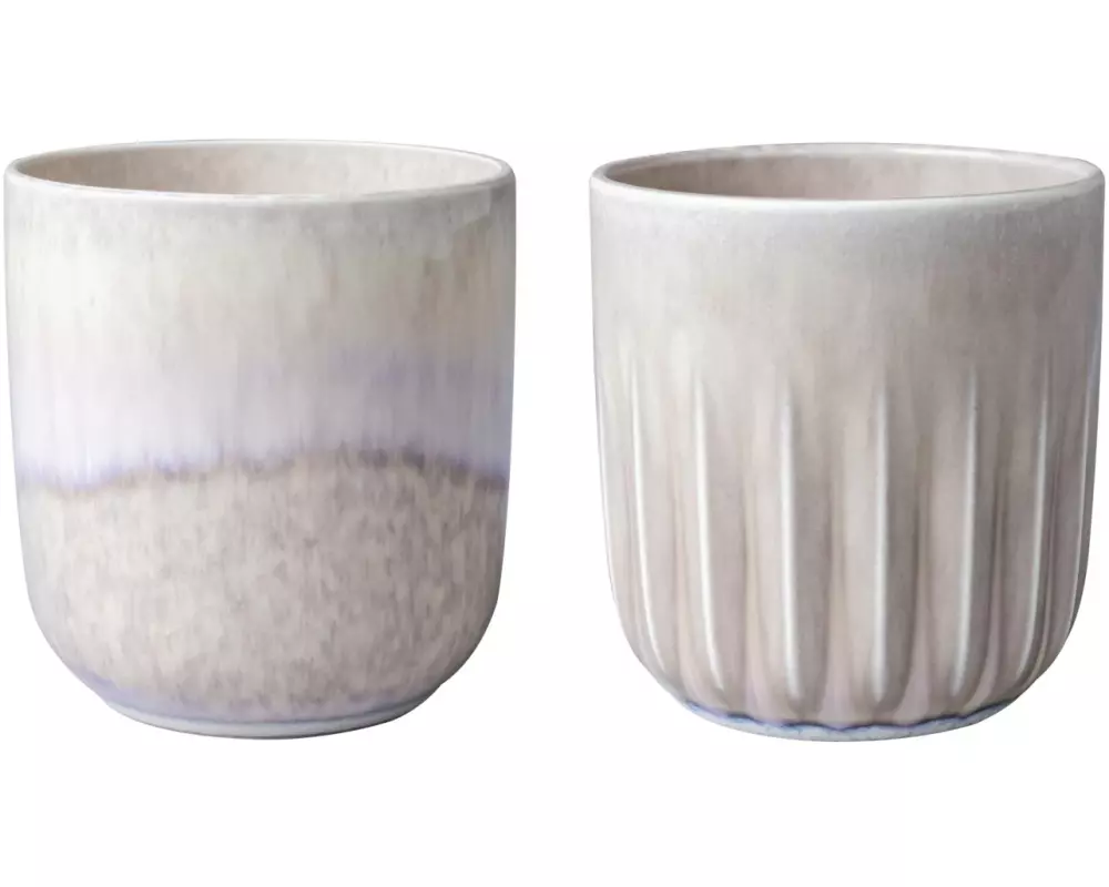 Villeroy & Boch Espresso Becher Perlemor Sand 100 ml, 2 Stück, Beige