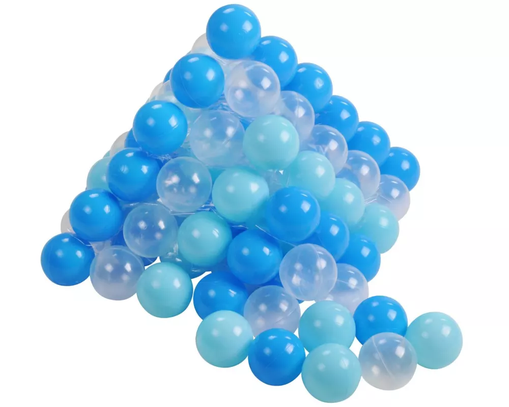 Knorrtoys Bälle Hellblau, Blau, Transparent 100 Stück