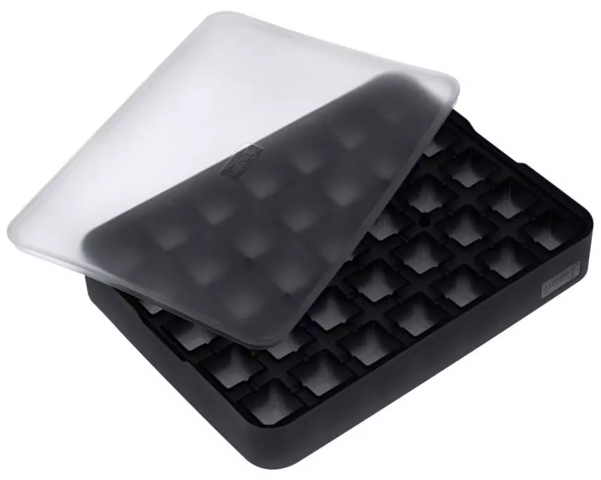 Lurch Eiswürfelform Würfel Schwarz / Transparent, 2 x 2 cm