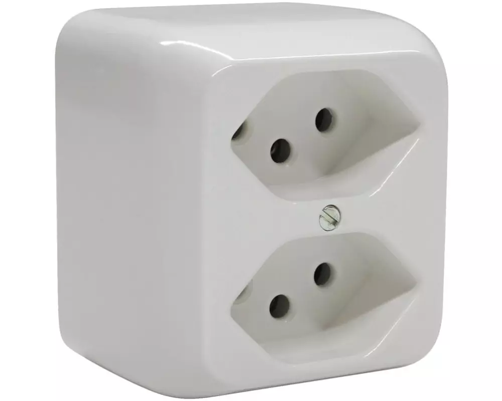 Mica AP-Steckdosen 2x T13