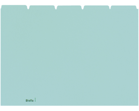 BIELLA Kartei-Leitkarten blanko A4 21045505U blau 25-teilig