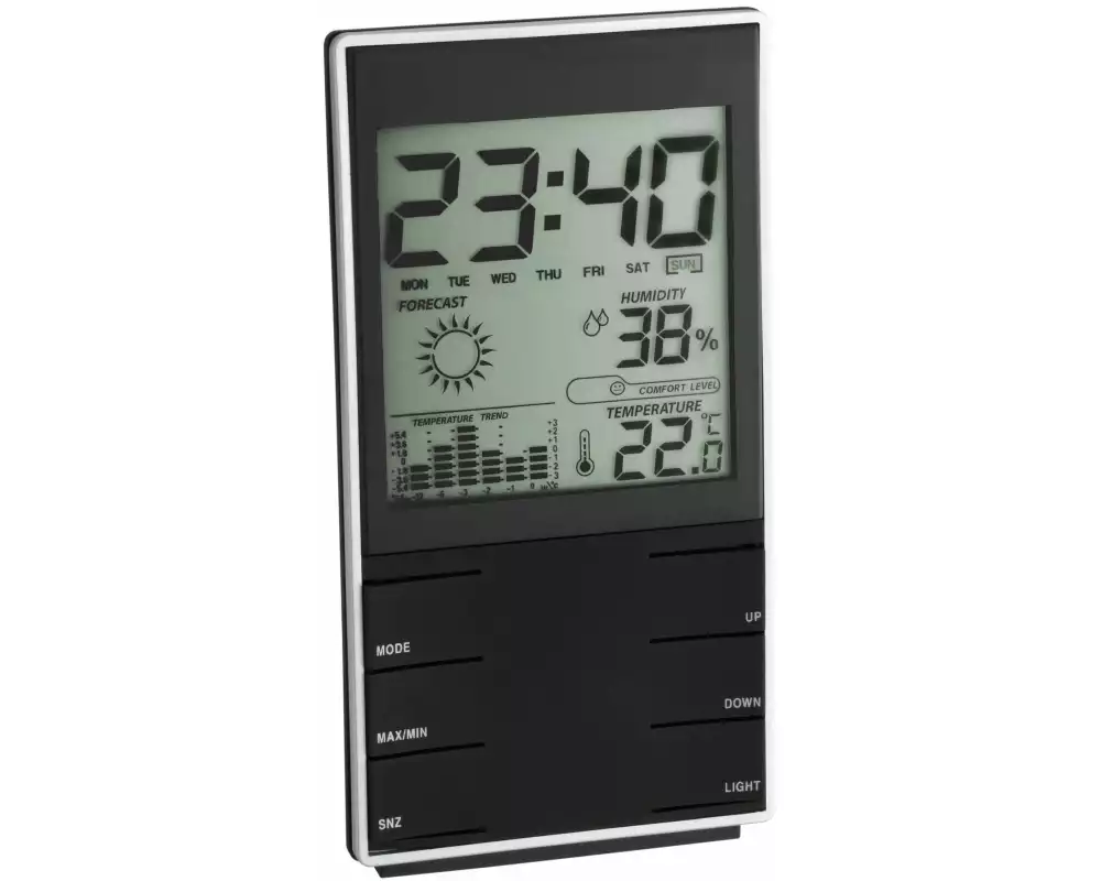 TFA Dostmann Wetterstation Elektronisch, Schwarz