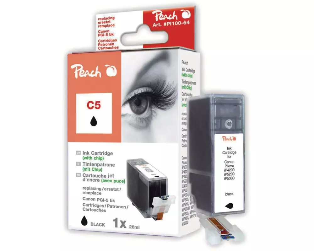 Peach Tinte Canon PGI-5BK Black