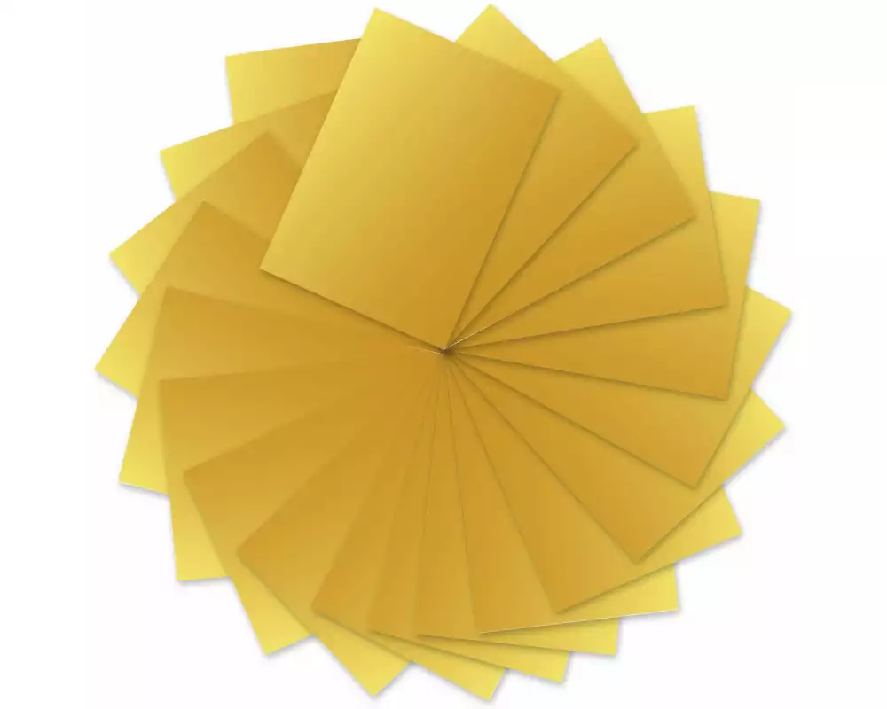 URSUS Tonzeichenpapier A4, 130 g/m², 100 Blatt, Gold Matt