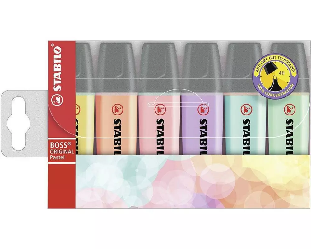 STABILO Textmarker Pastell 6 Stück