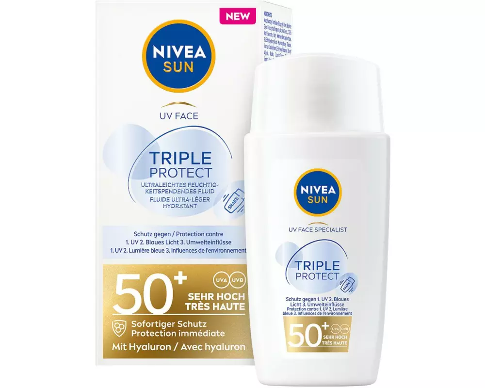 NIVEA SUN Sonnencreme Face Triple Protect LSF50+ 40 ml