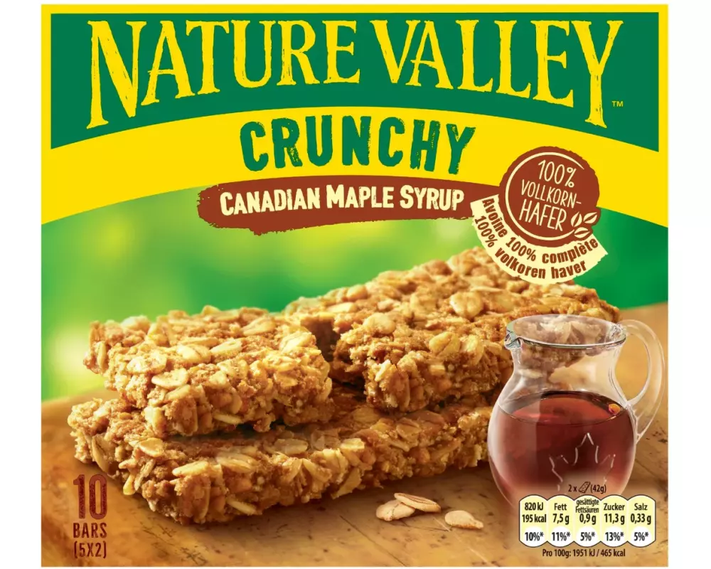 Nature Valley Riegel Canadian Maple Syrup 5 x 42 g