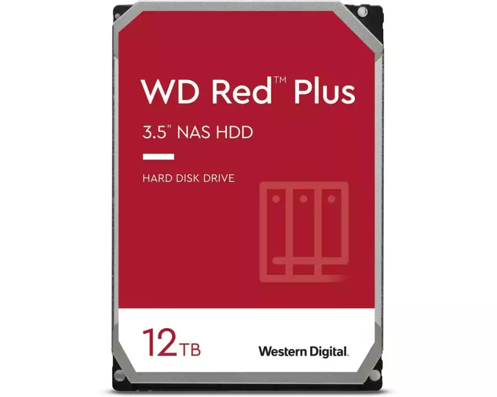Western Digital Harddisk WD Red Plus 3.5" SATA 12 TB