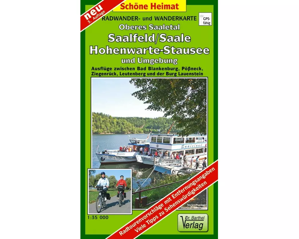 Oberes Saaletal, Saalfeld, Hohenwartetalsperre und Umgebung 1 : 35 000