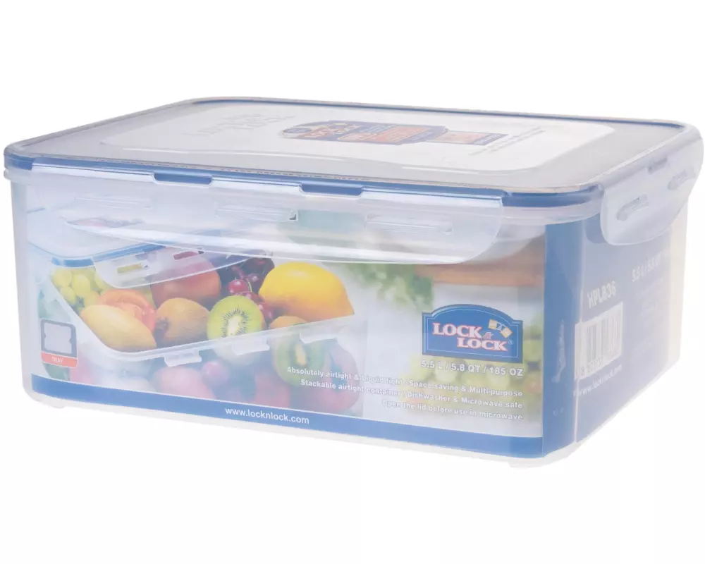 Lock & Lock Vorratsbehälter 5.5 l, Transparent