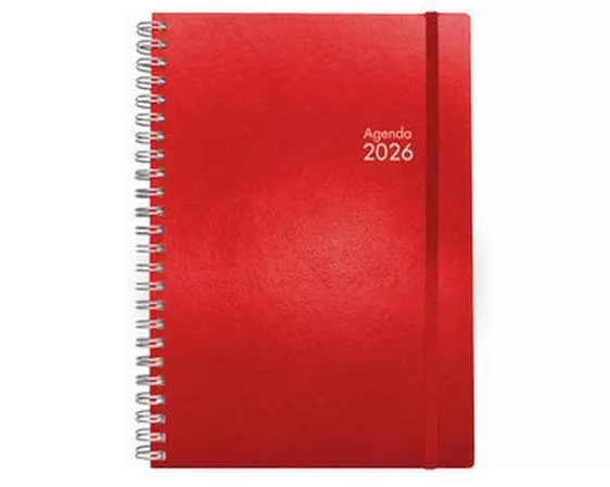 Simplex Wochenagenda Simply Flex 15 x 21 cm, 2026, Rot
