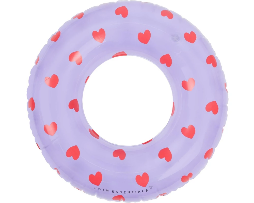 Swim Essentials Schwimmring Lila Heart 55 cm