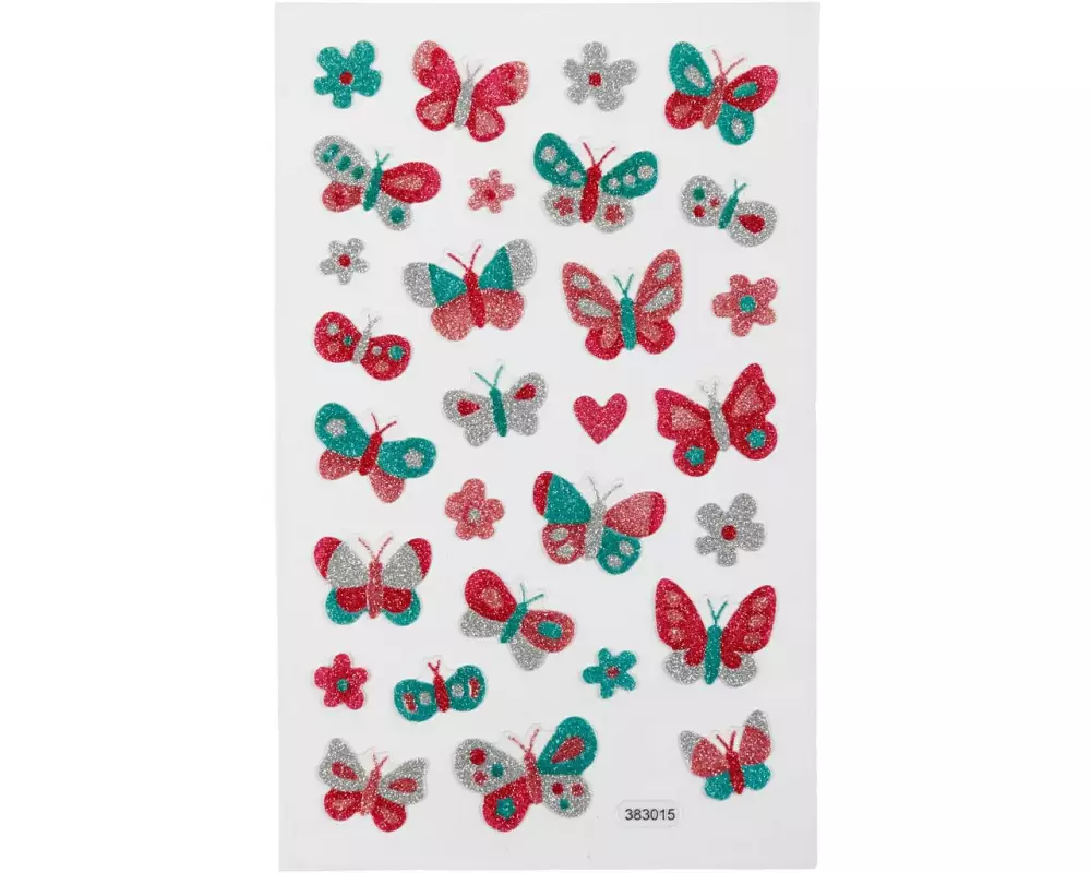 Creativ Company Glitzersticker 10 x 16 cm 1 Blatt, Schmetterling