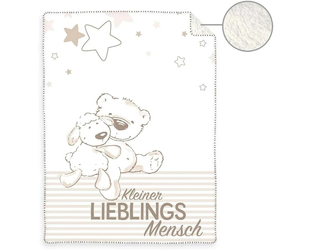 Herding Kuscheldecke Jonas Lieblingsmensch 75 x 100 cm