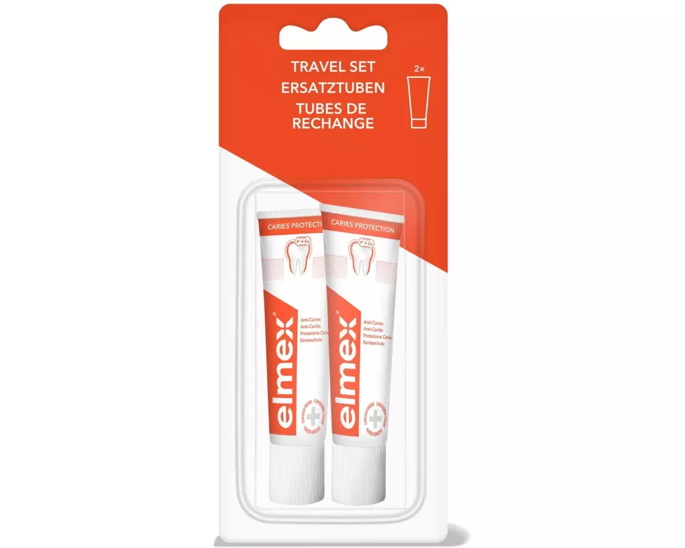 elmex Zahnpasta Kariesschutz 2 x 12 ml Reisegrösse