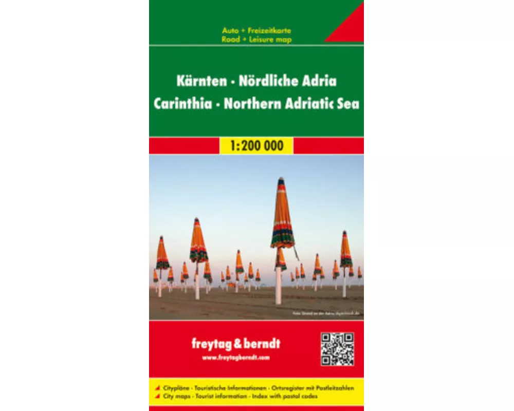 freytag & berndt Straßenkarte Kärnten - Nördliche Adria 1:200.000