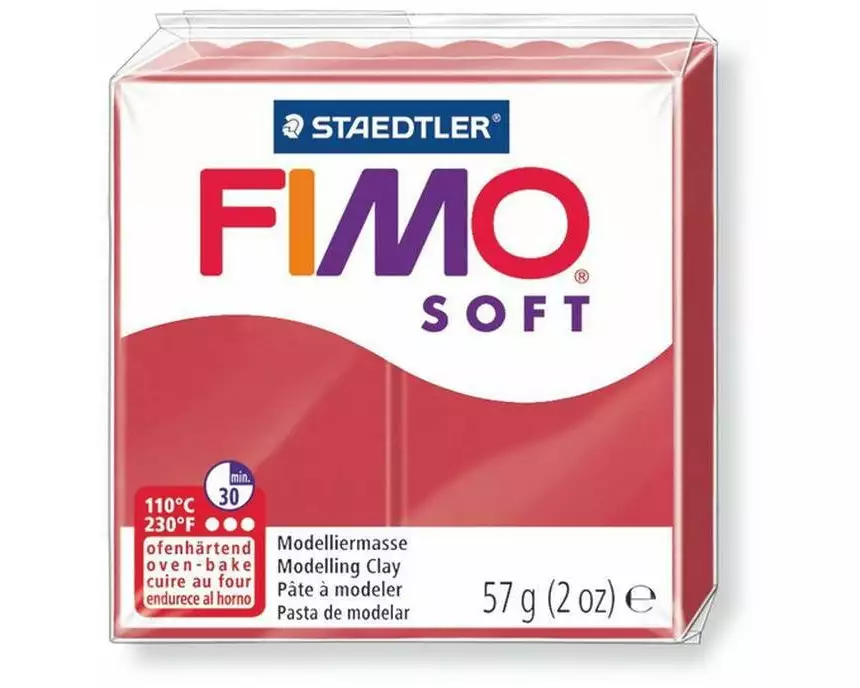 Fimo Modelliermasse Soft Rot
