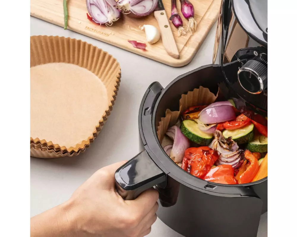 Fackelmann Backpapier Airfryer, 160 x 160 x 45 mm, 40 Stück