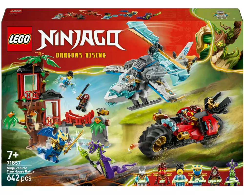 LEGO Ninjago Showdown am Baumhaus mit dem Ninja-Bike 71857