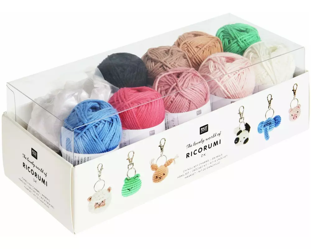 Rico Design Häkelset Schlüsselanhänger Chingu – Animals