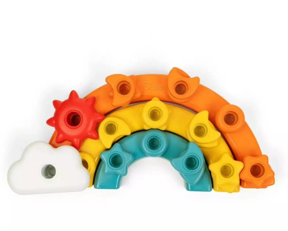 Chicco Beschäftigungsspielzeug Regenbogen Steckspiel