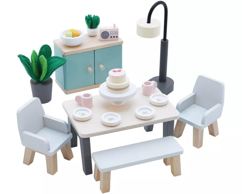 LE TOY VAN Puppenhausmöbel Esszimmer Möbel Set