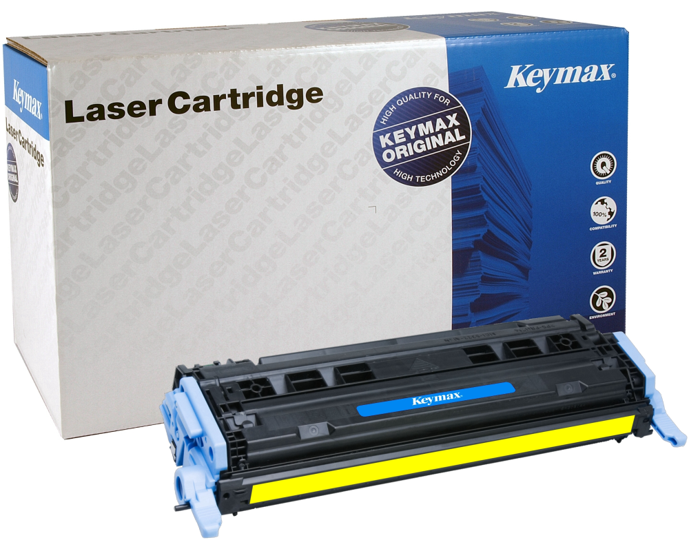 KEYMAX RMC-Toner-Modul yellow Q6002AKEY zu HP CLJ 2600 2000 Seiten