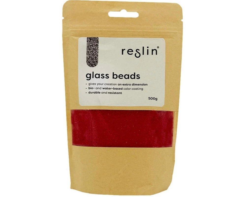 Reslin Glasperlen 500 g Rot