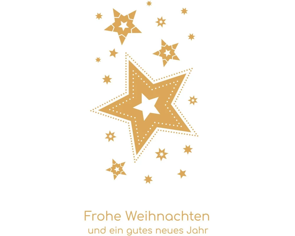 ABC Weihnachtskarten-Set A6, 5 Stück