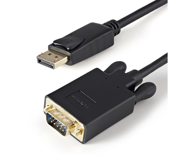 StarTech.com 3ft (1m) DisplayPort to VGA Cable, Active DisplayPort to VGA Adapter Cable, 1080p Video, DP to VGA Monitor Converter Cable