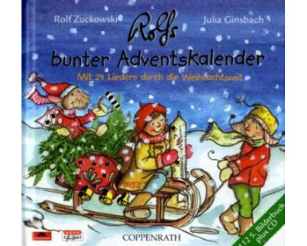 Rolfs bunter Adventskalender. CD mit Buch
