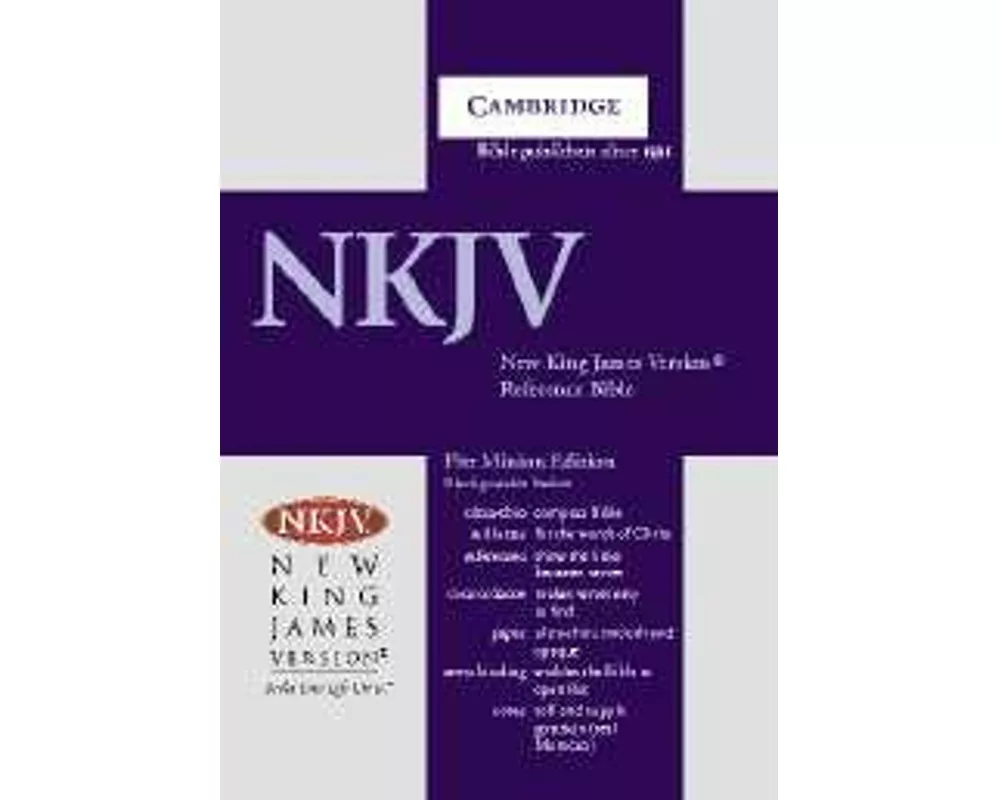 NKJV Pitt Minion Reference Bible, Black Goatskin Leather, Red-letter Text, NK446:XR
