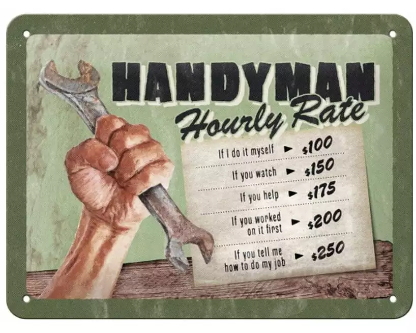 Nostalgic Art Schild Handyman 15 x 20 cm, Metall