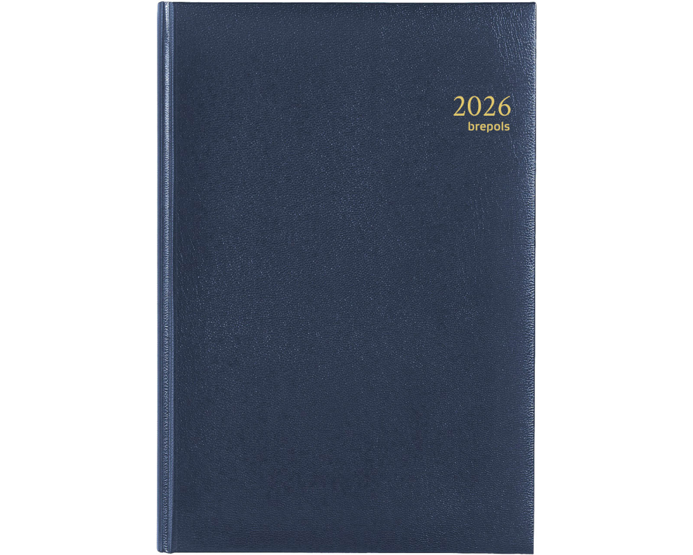 BREPOLS Agenda Omega Lima Kul. 2026 0.030.1256 1W/2S blau 21x29cm