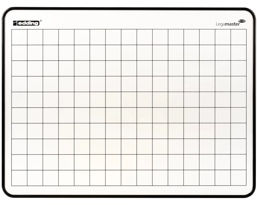 Legamaster Lerntafel lackiert, blanko + kariert, 10 Stück