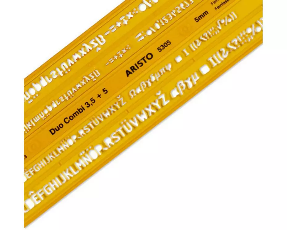 Aristo Schriftschablone Duo Combi 3.5 / 5 mm